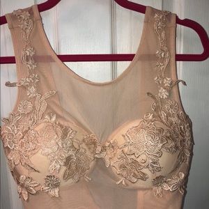 Sheer Embroidered Bodysuit